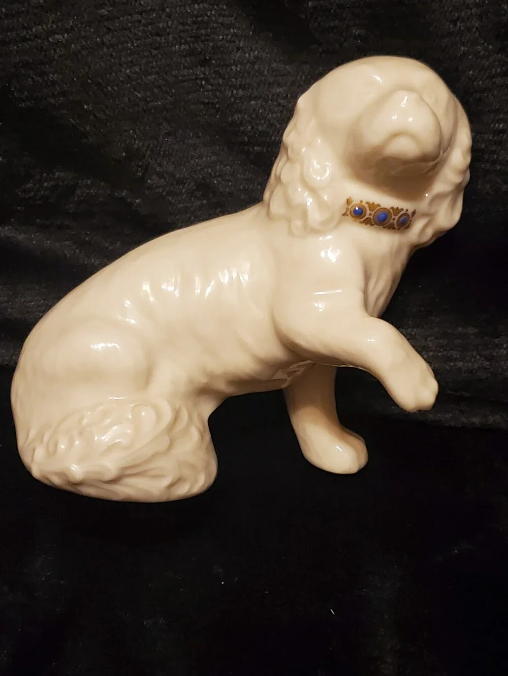 Vintage 90s Lenox China Jewels COCKER SPANIEL Figurine Made in USA